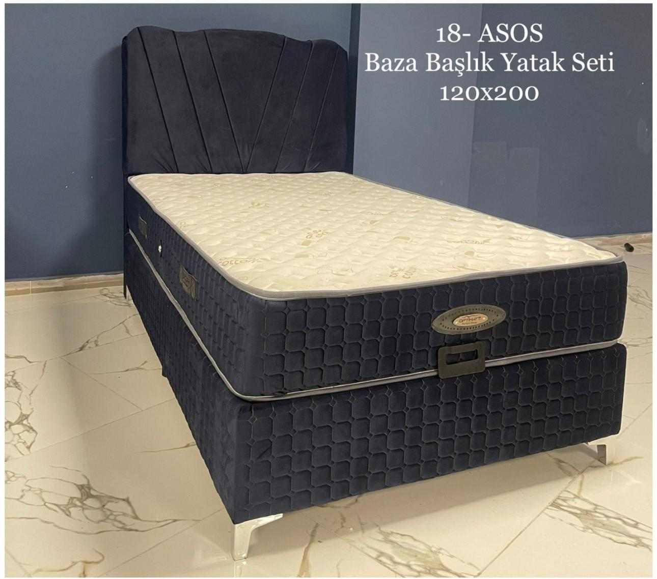 ASOS 120X200 BAZA BAŞLIK YATAK SETİ