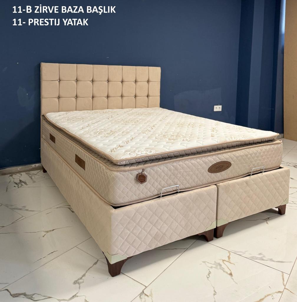 150X200 ZİRVE BAZA BAŞLIK & PRESTİJ YATAK SETİ