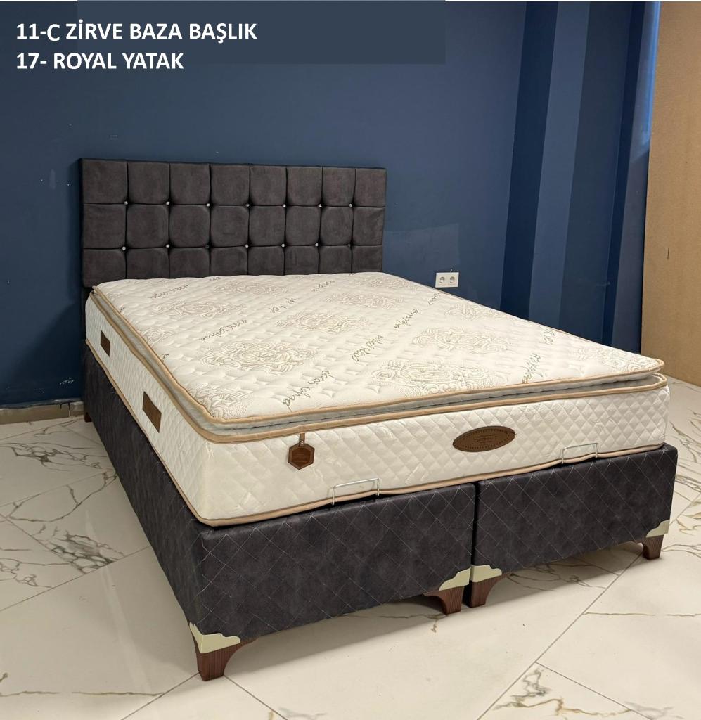 150X200 ZİRVE BAZA BAŞLIK & PRESTİJ YATAK SETİ