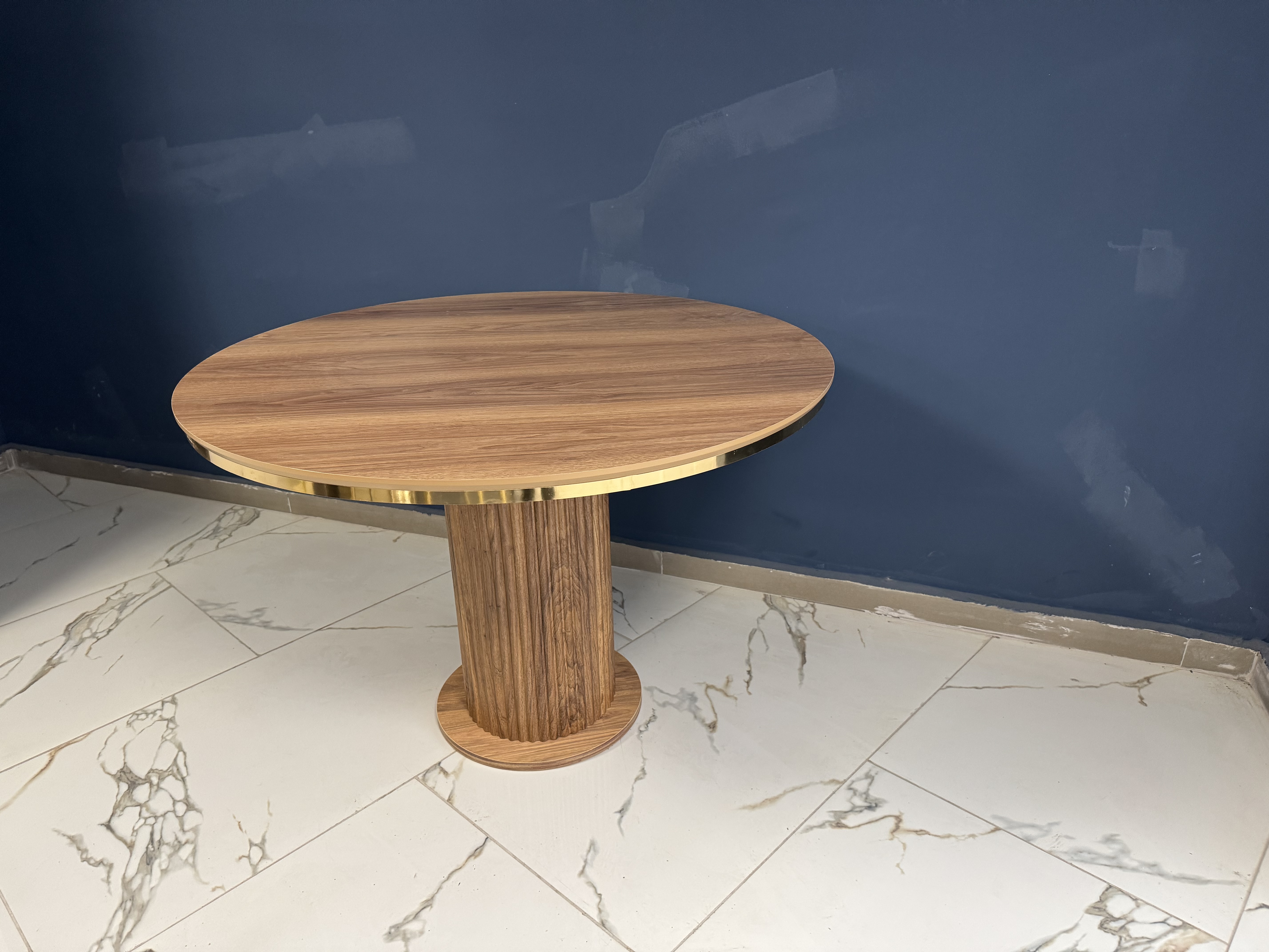 YUVARLAK 110cm MDF 4 KİŞİLİK YEMEK MASASI