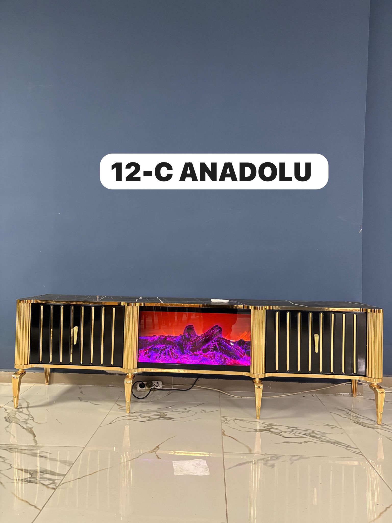 ANADOLU ŞÖMİNE TV SEHPASI